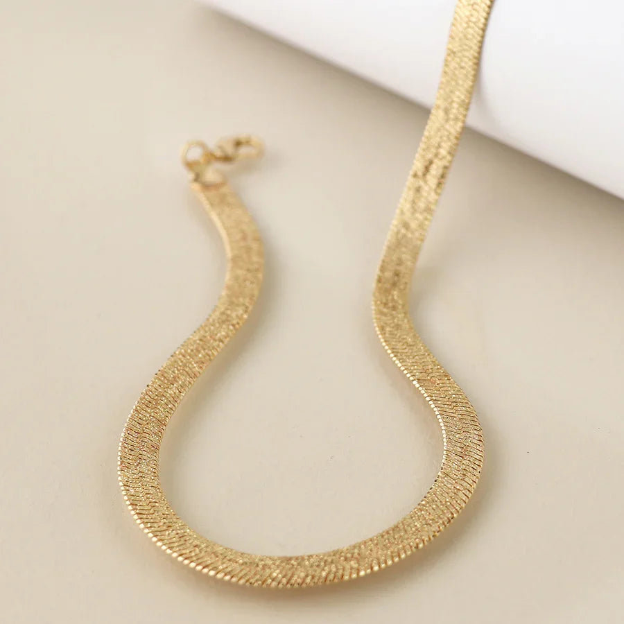 Golden Lquid Chain Necklace