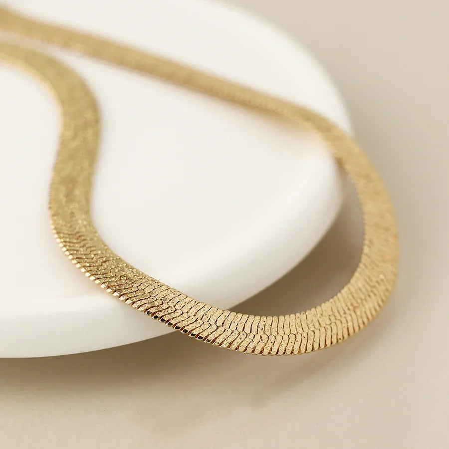 Golden Lquid Chain Necklace