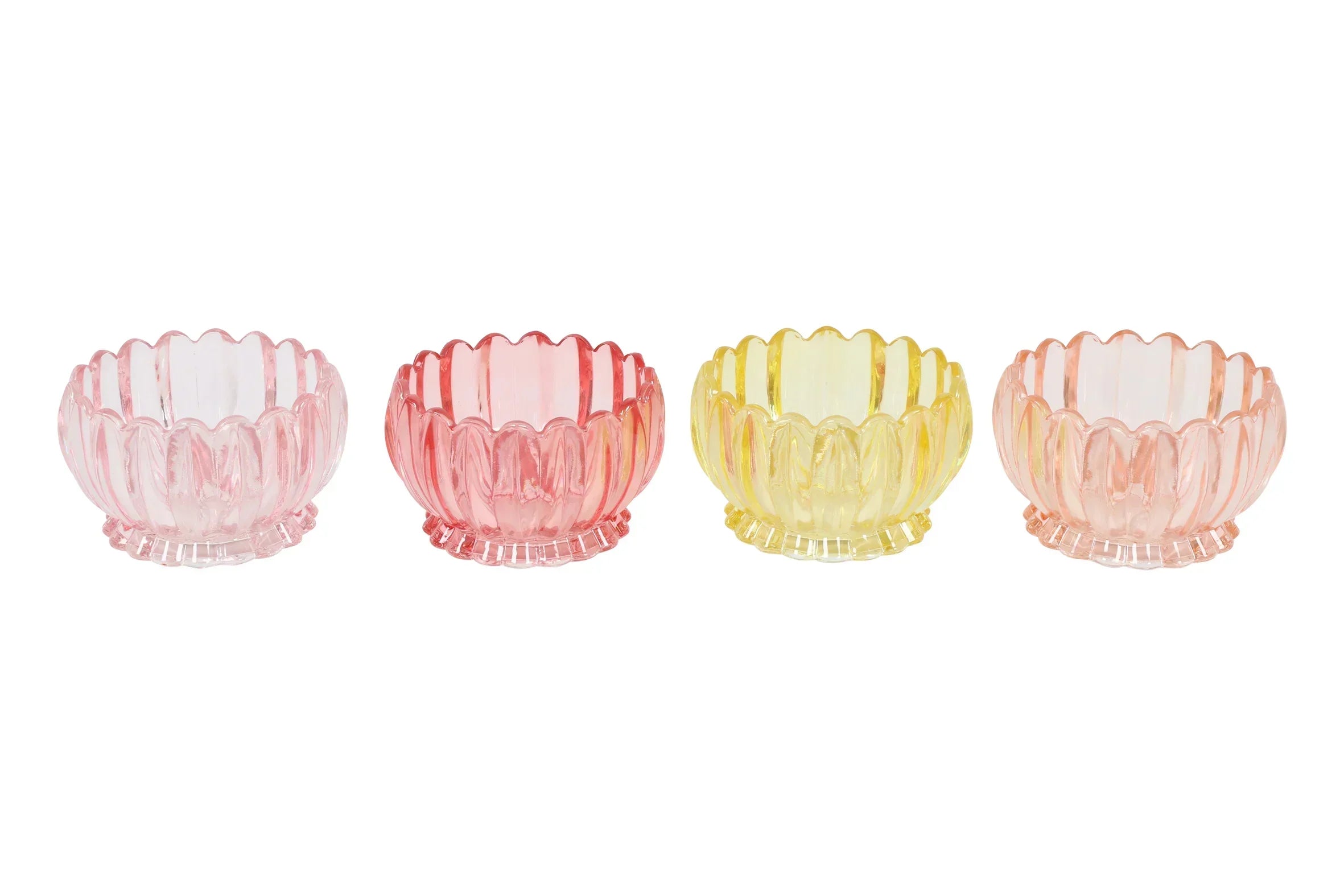 Flower Tealight - Orange Bowl/Lime Base