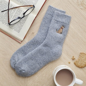 Red Fox Labrador Dog Walking Socks
