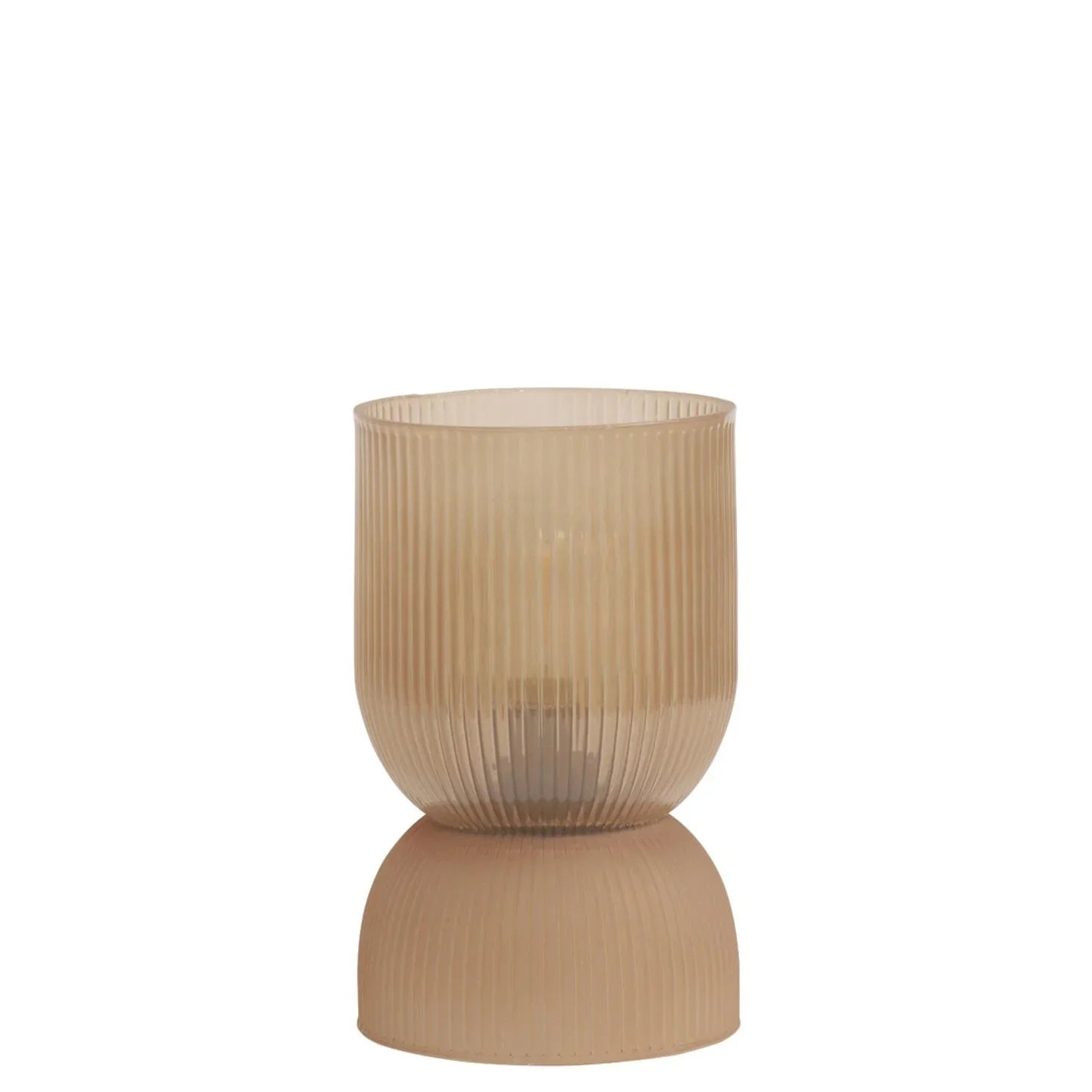 Phoebe Glass Peach Table LED Lamp
