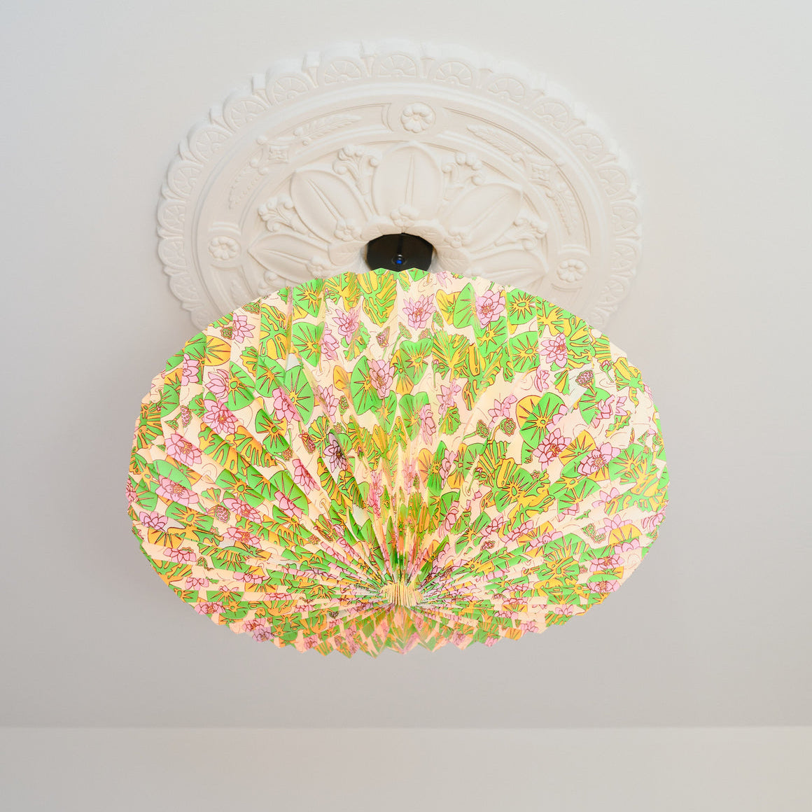 Origami Paper Lightshade Saucer 'Water Lilies'