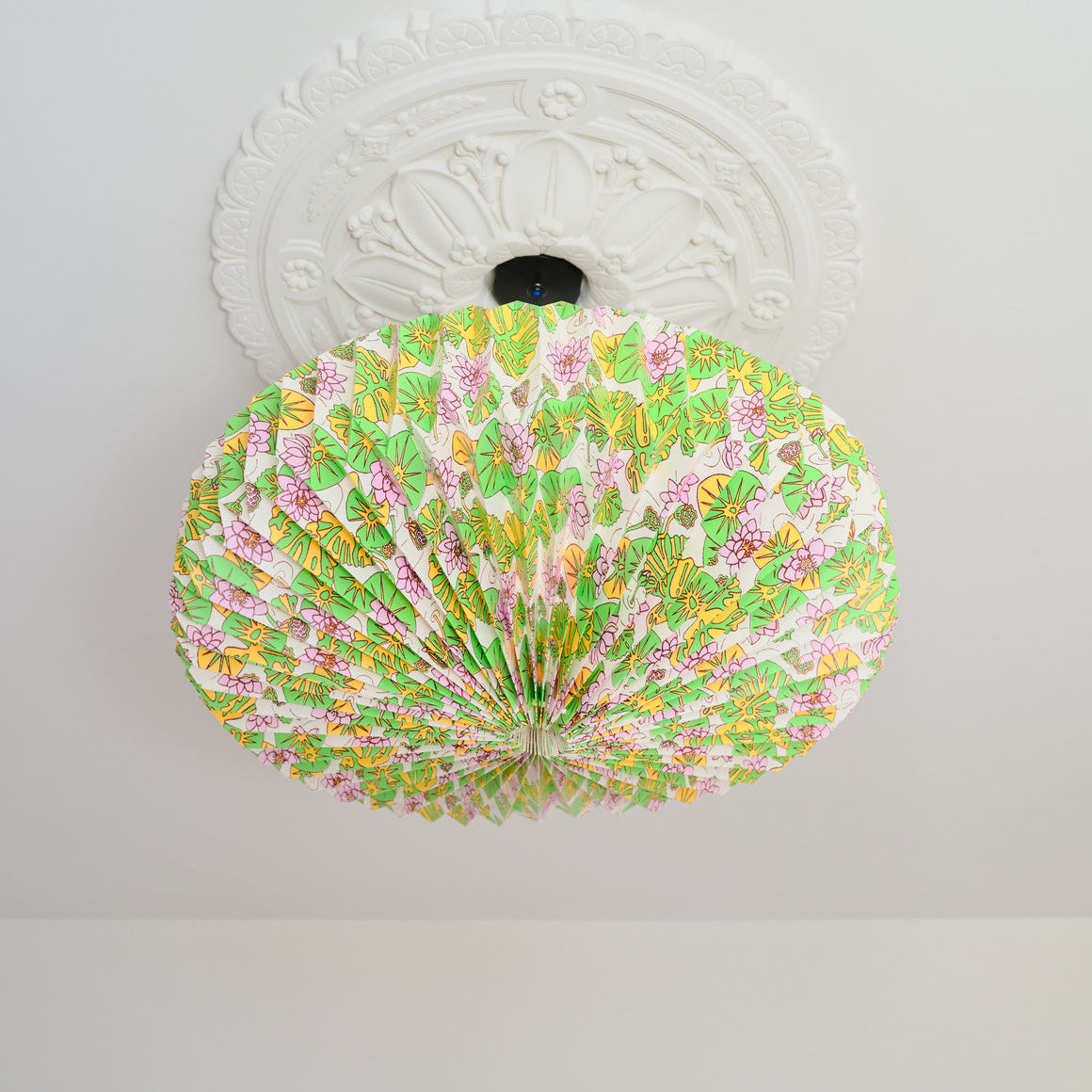 Origami Paper Lightshade Saucer 'Water Lilies'