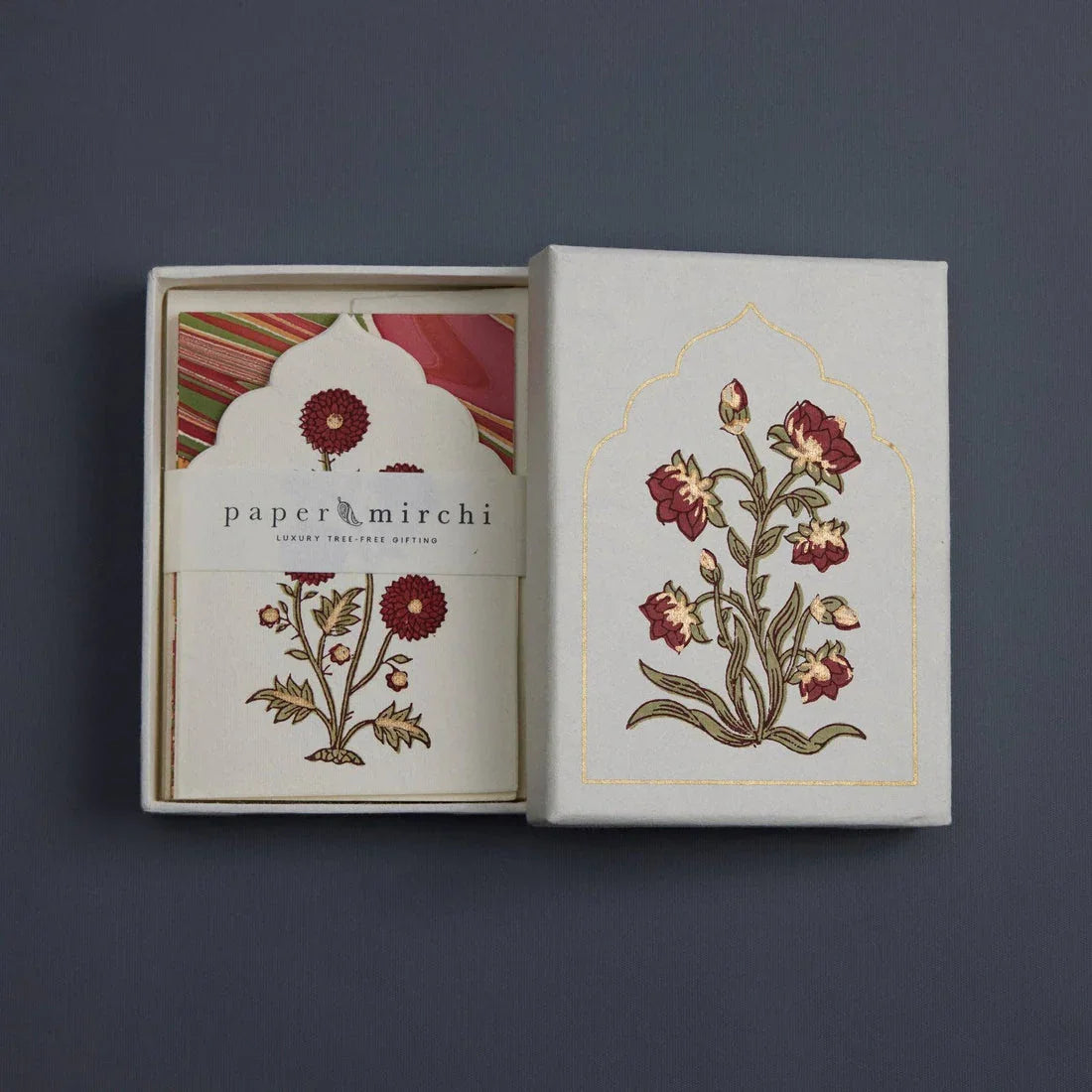 Sandook Ruby Boxed Artisan Notecard Set of 6