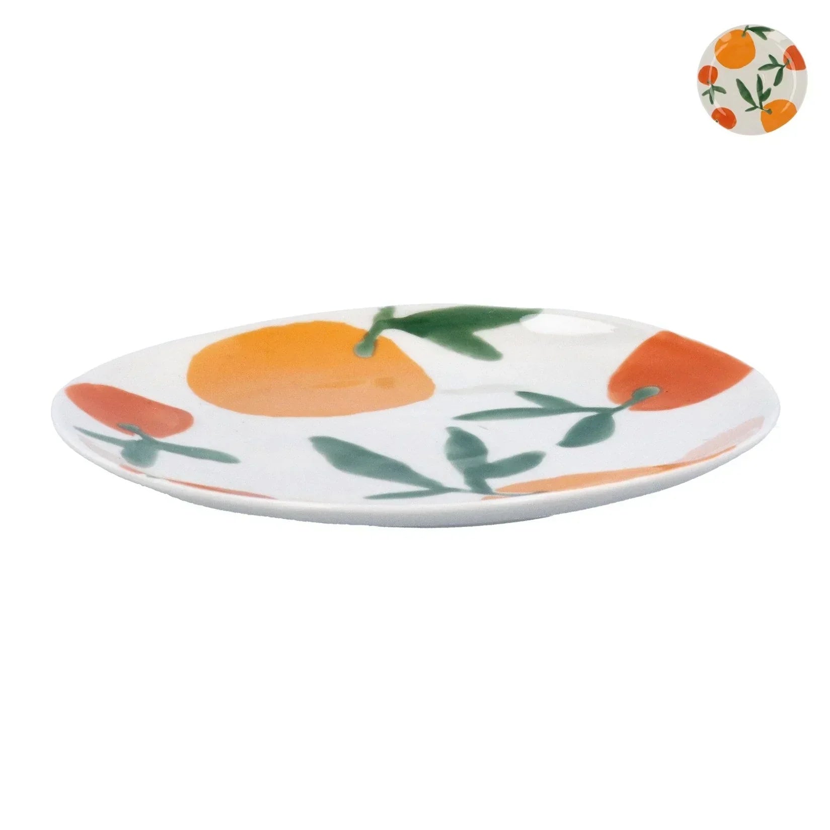 Stoneware Salad Plate - Clementine