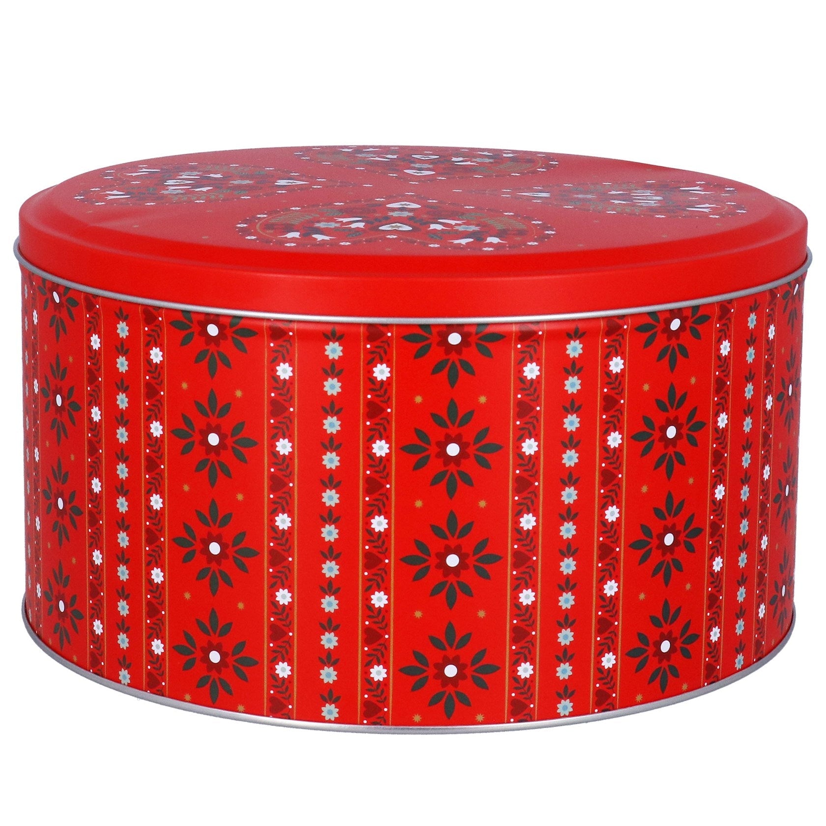 Gisela Graham Alpine Round 12cm Metal Cake Tin
