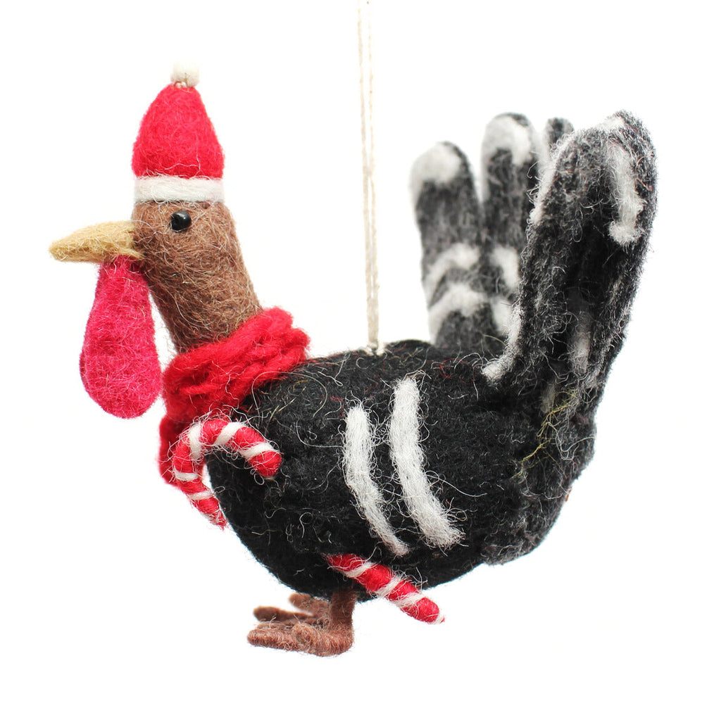 Festive Turkey with Candy Cane