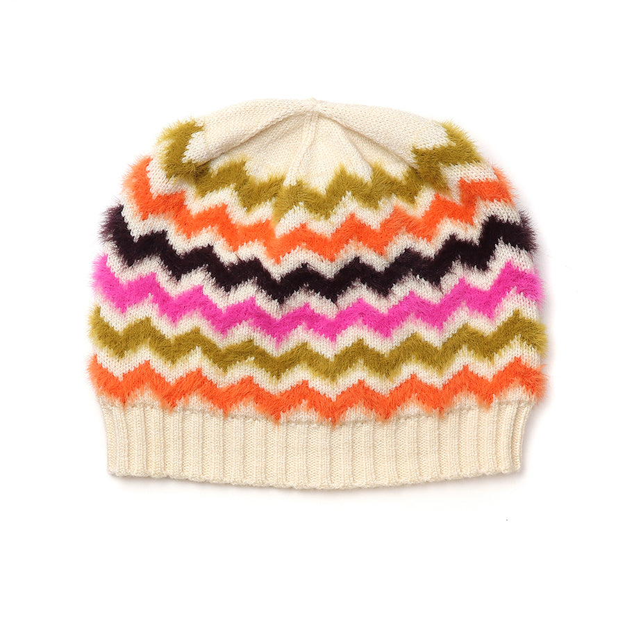 Super Soft Multi Mix Chevron Beanie Hat