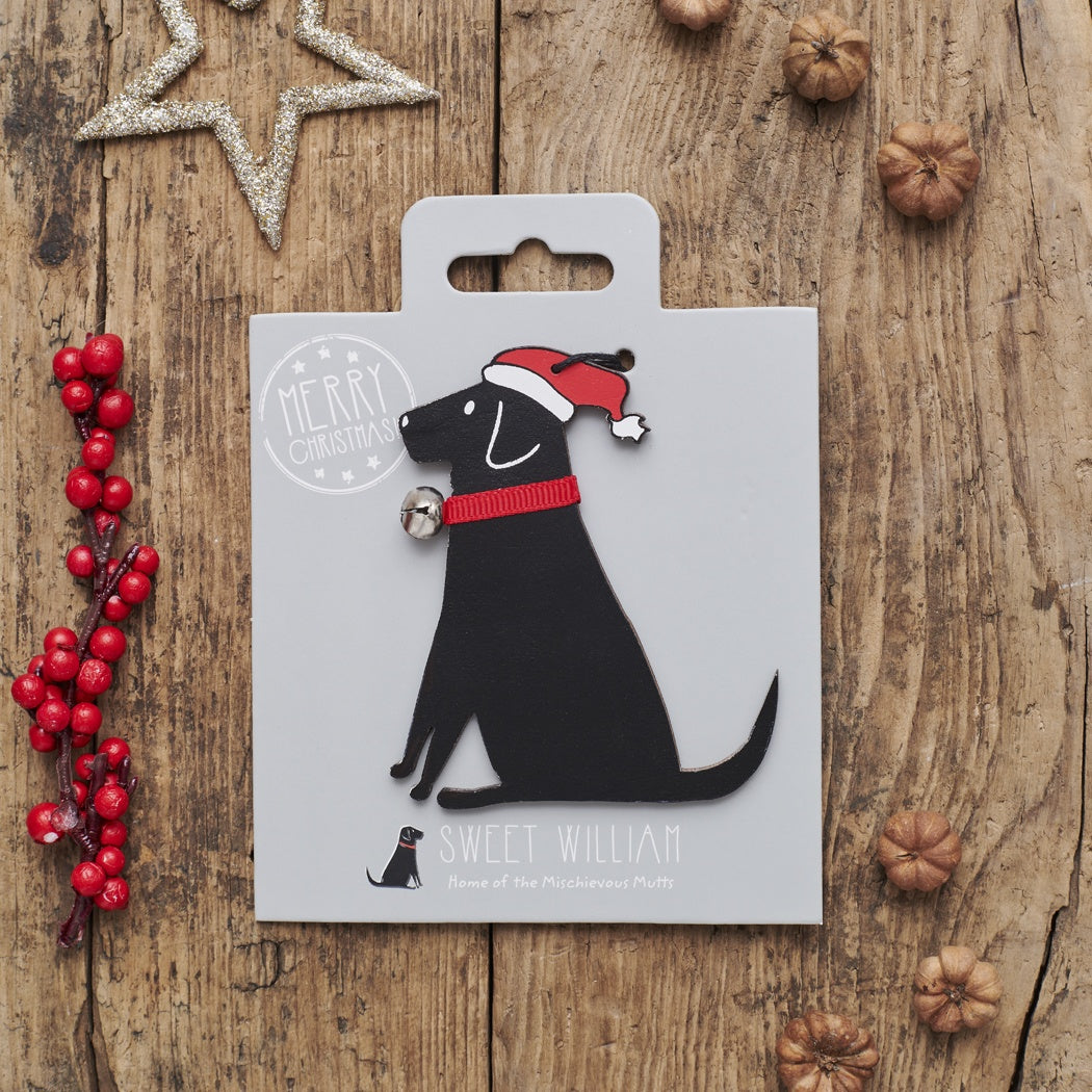 Black Labrador Dog Christmas Tree Decoration