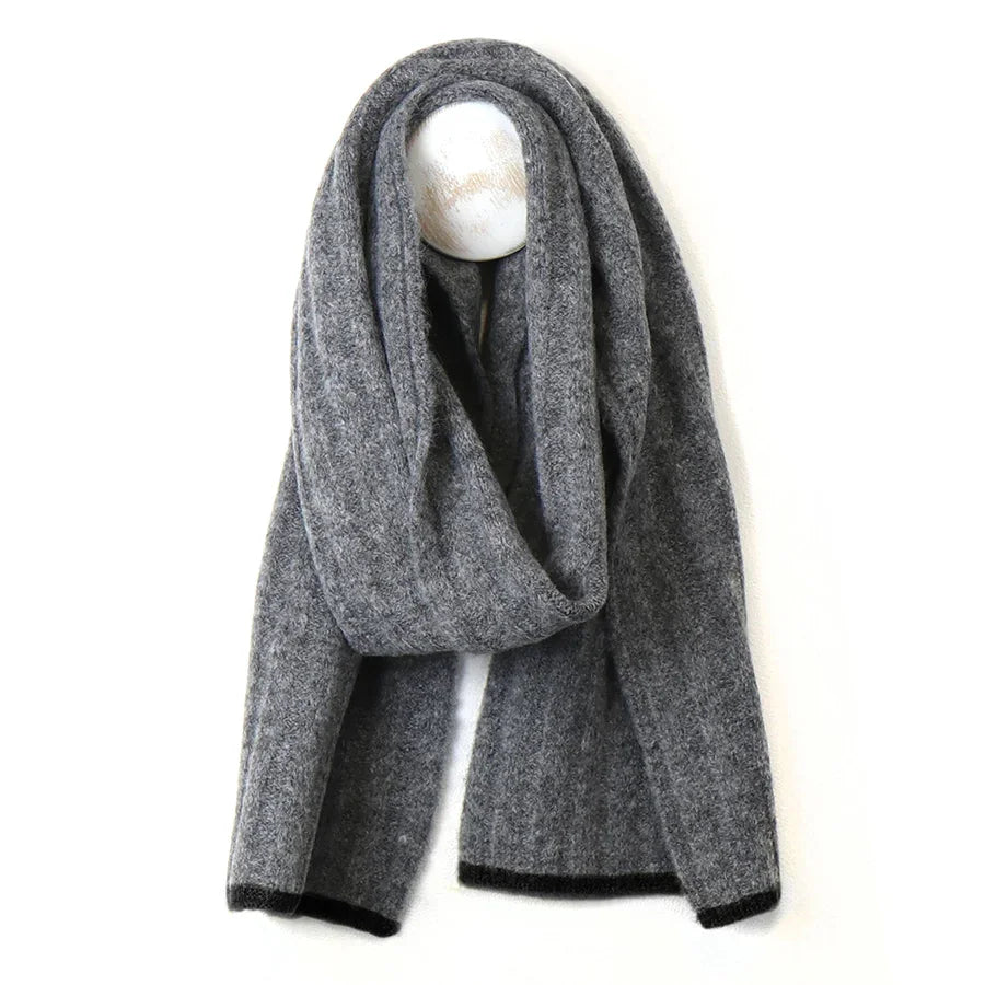 POM - Recycled Blend Grey Scarf for Men