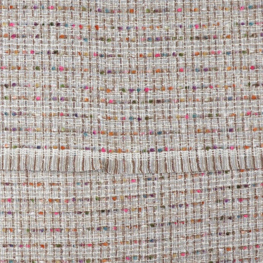 Pom - Soft Mix Woven Texture Scarf