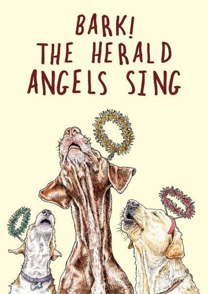 Bark The Herald Angels Sing Card