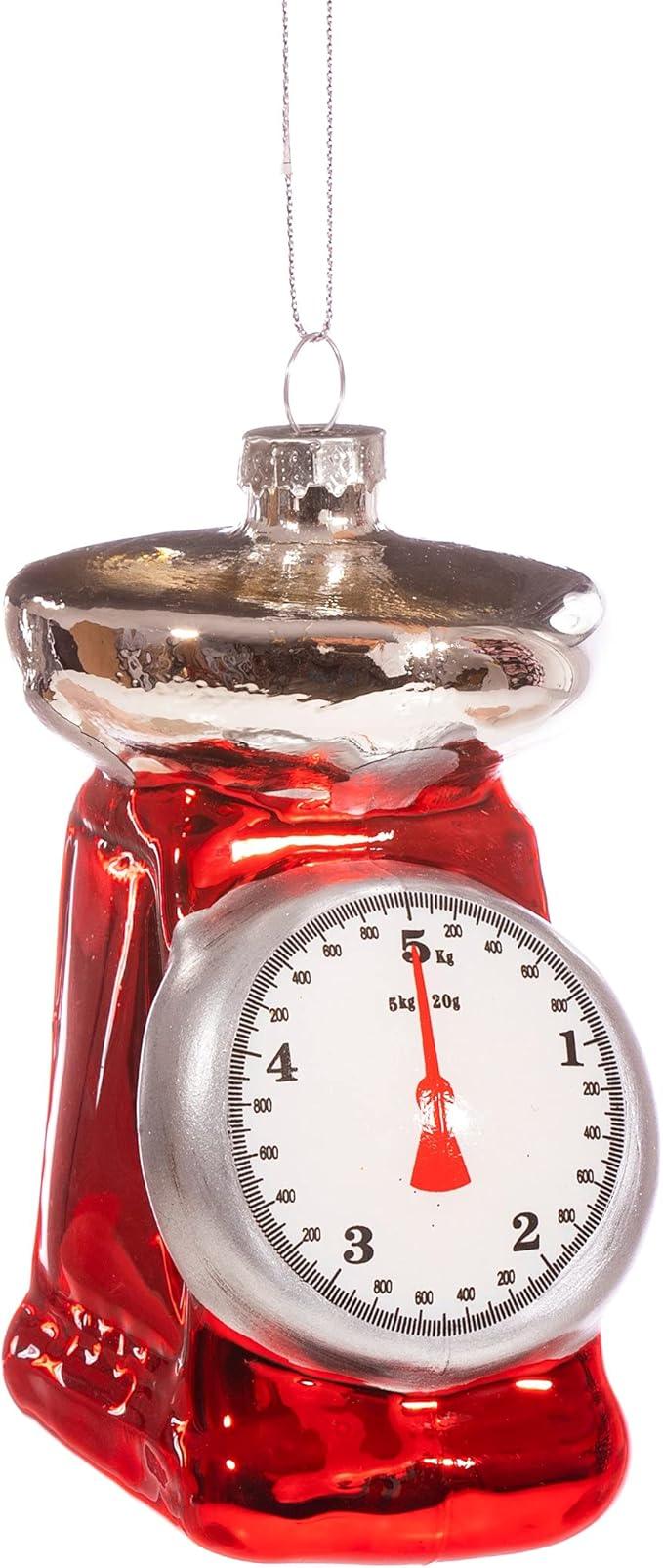 Retro Kitchen Scales Shaped Bauble