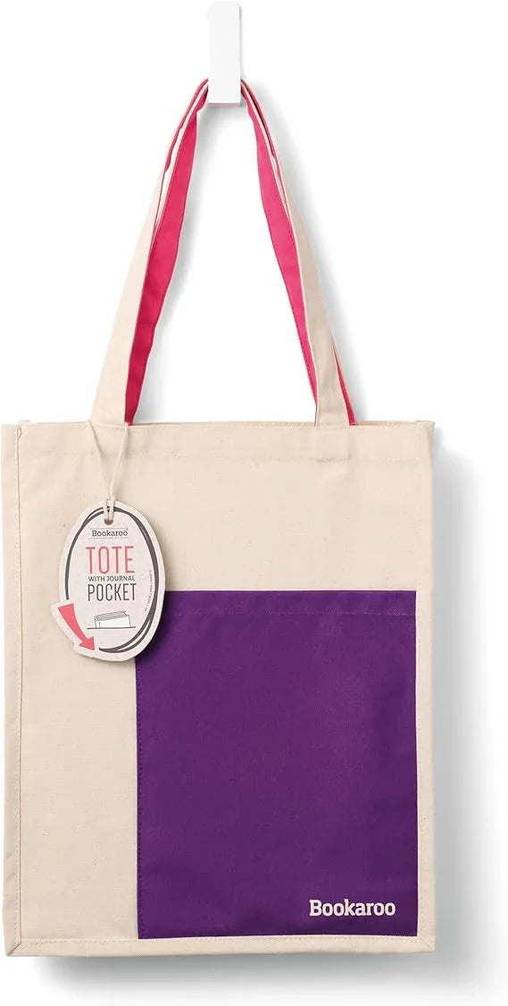 Bookaroo Tote Bag - Purple & Pink