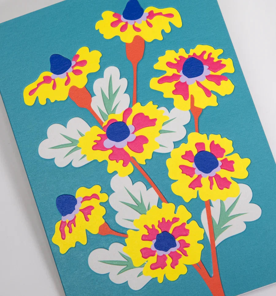 Lagom Design - Marigold Greeting Card by Hanna Werning