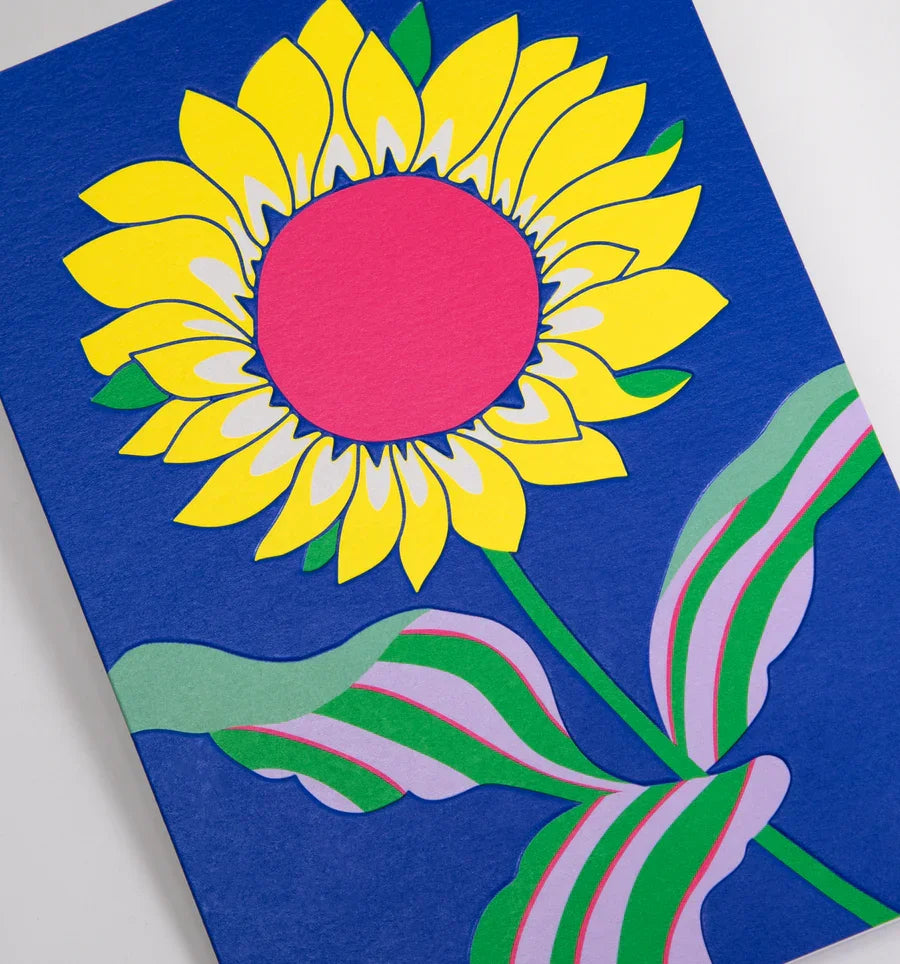 Lagom  Design - Solros Greeting Card by Hanna Werning