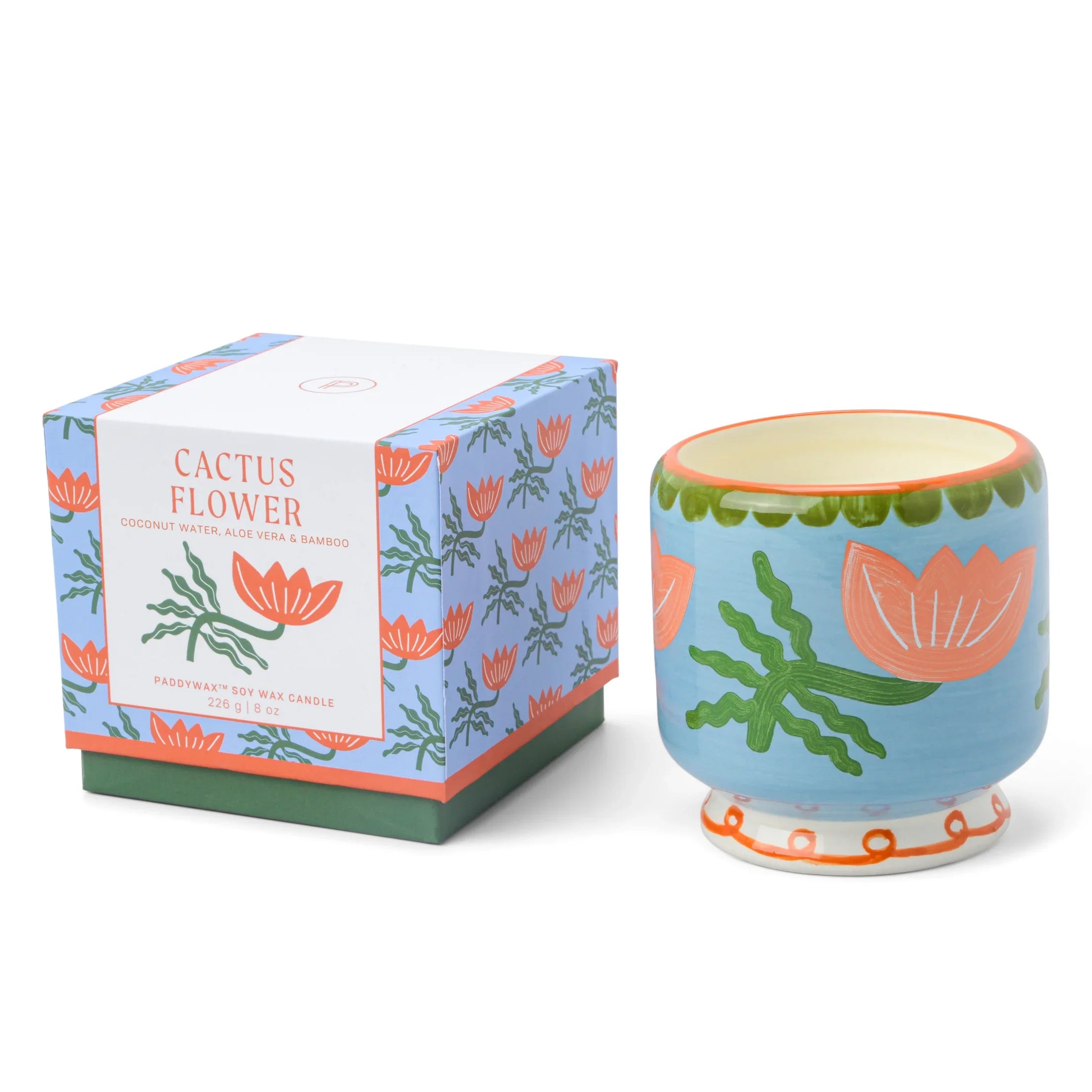 Adopo Cactus Flower Scented Candle