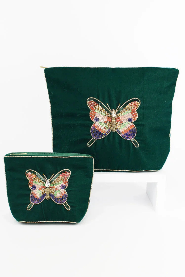 My Doris - Jewelled Butterfly Make up Bag
