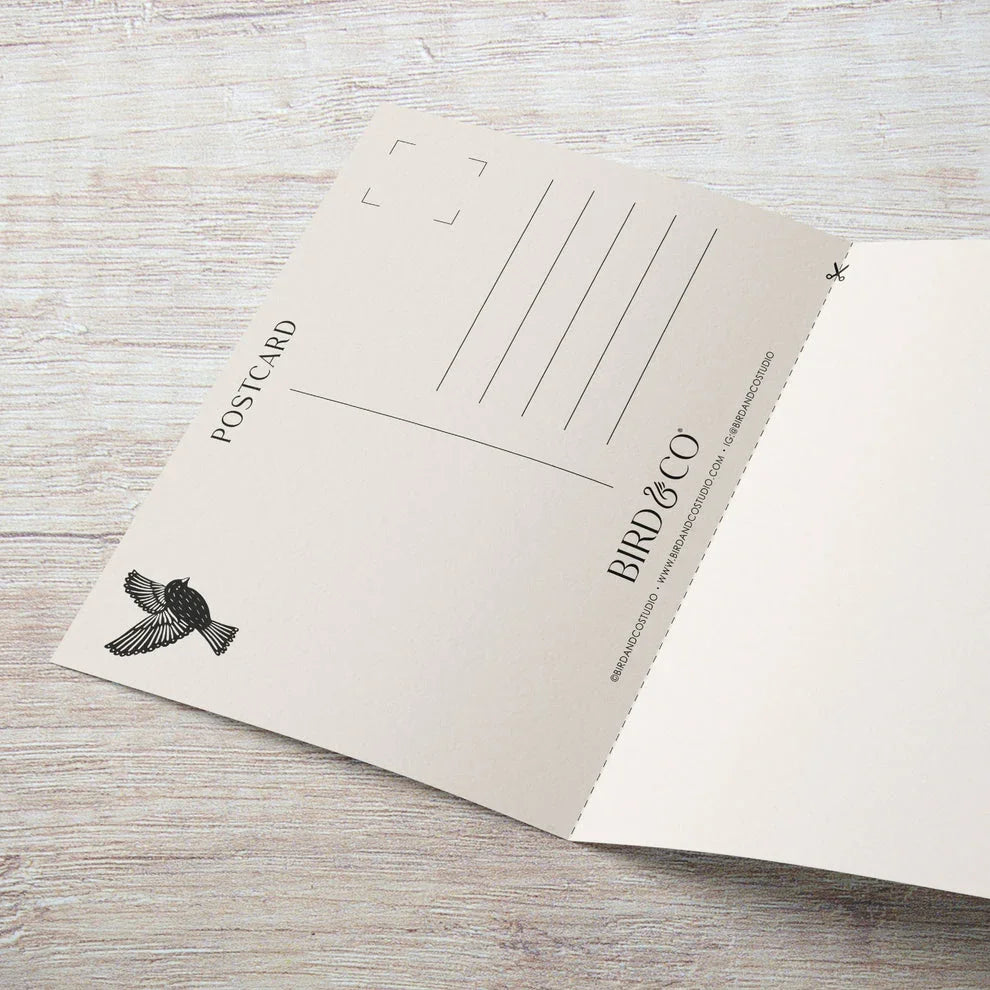 Skiing Geometric Reusable Art Card