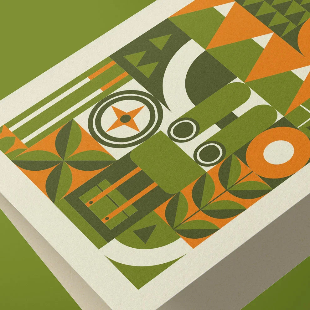 Hiking Geometric Reusable Art Card