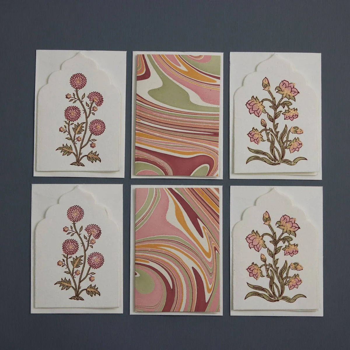 Sandook Quartz Boxed Artisan Notecard Set of 6
