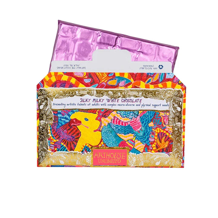 Arthouse Unlimited Chocolate - Silky Milky White Chocolate Bar with Madagascan Vanilla