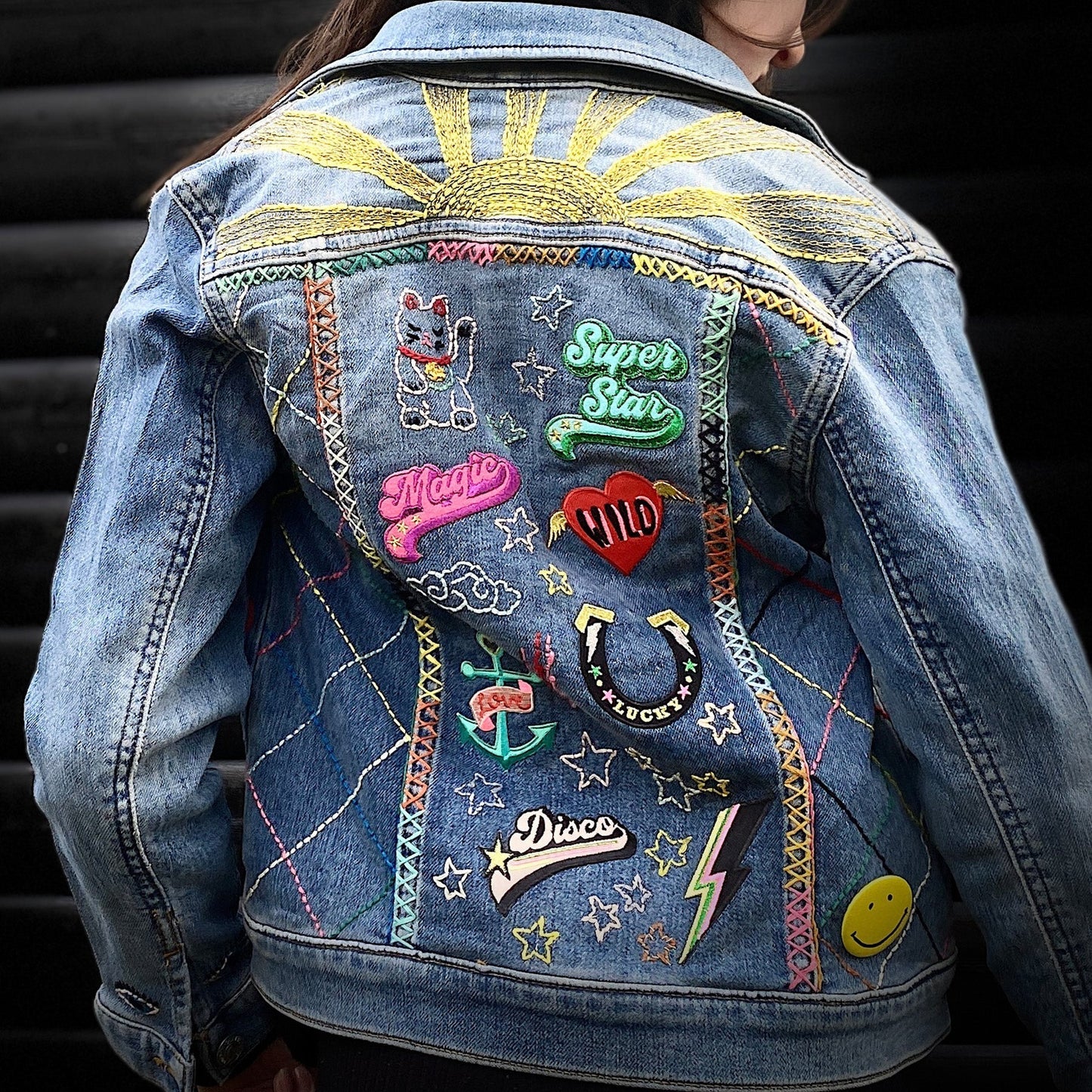 Retro Record Player Iron on Patch
