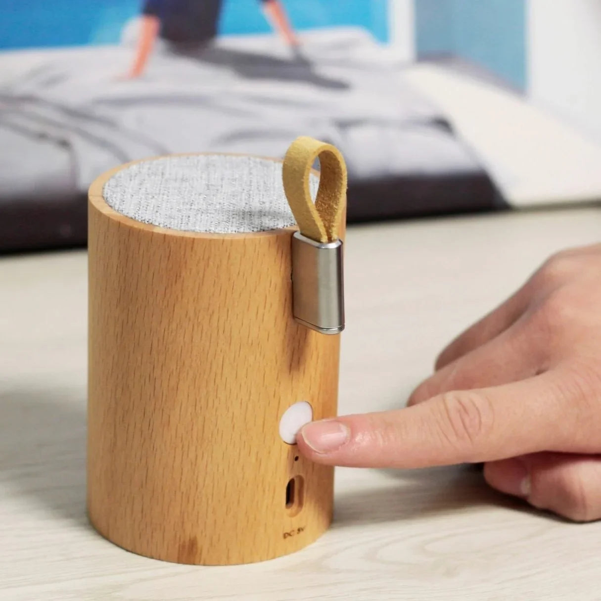 Gingko - Drum Light Bluetooth Speaker - Beech