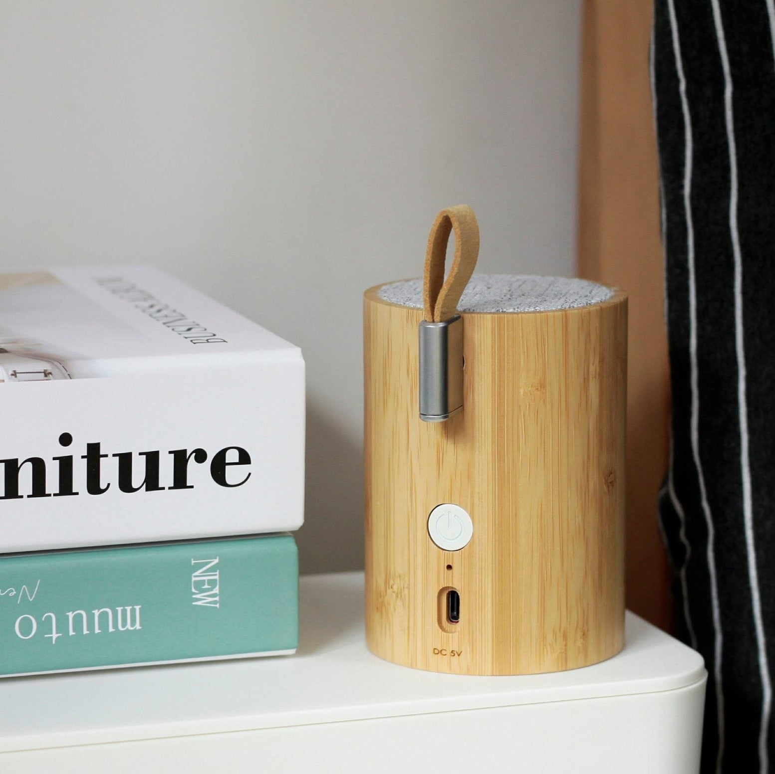 Gingko - Drum Light Bluetooth Speaker - Bamboo
