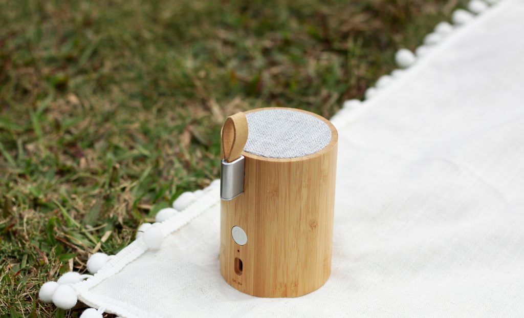 Gingko - Drum Light Bluetooth Speaker - Bamboo