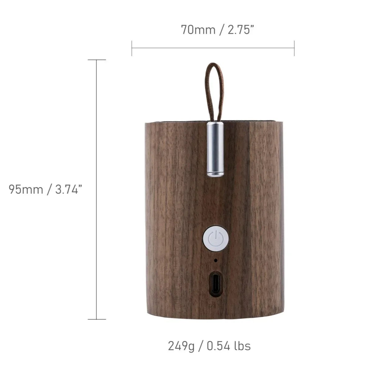 Gingko - Drum Light Bluetooth Speaker - Walnut
