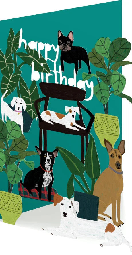 Dog Palais Lasercut Card