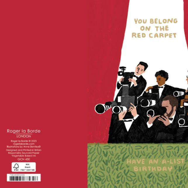 Red Carpet Birthday Card