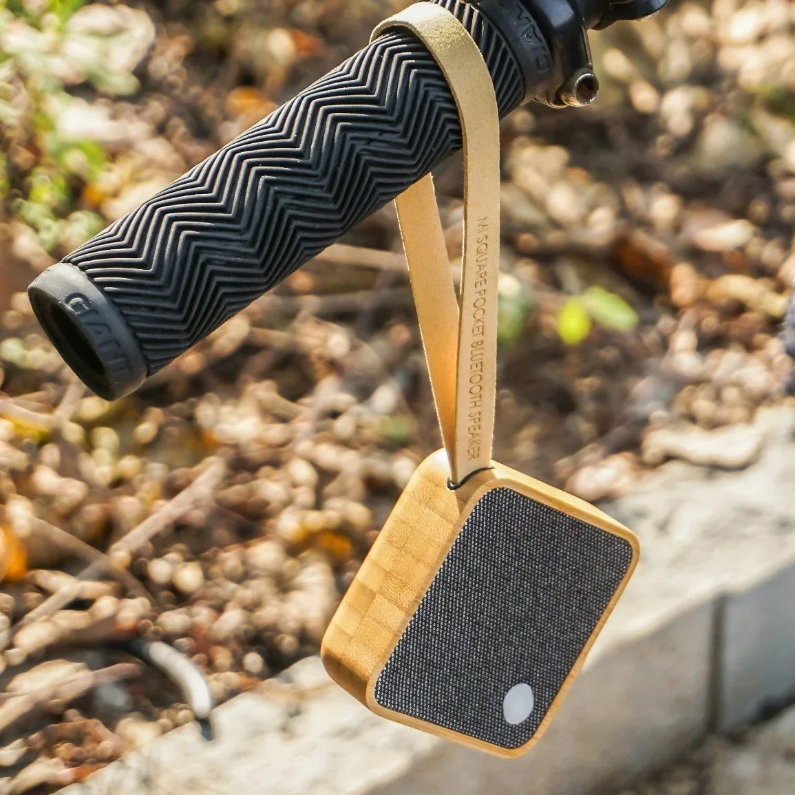 Gingko MI Square Pocket Bluetooth Speaker - Bamboo
