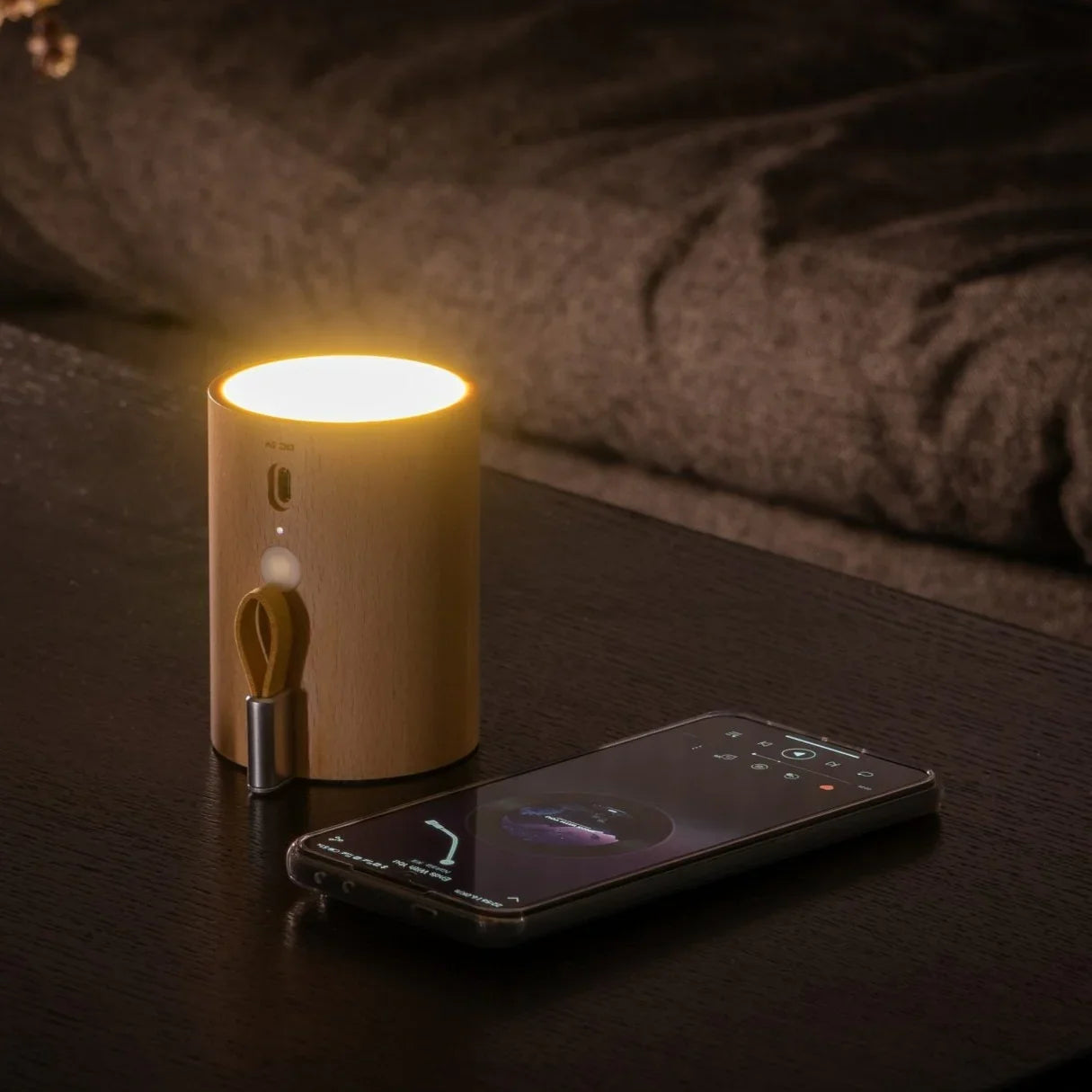 Gingko - Drum Light Bluetooth Speaker - Beech