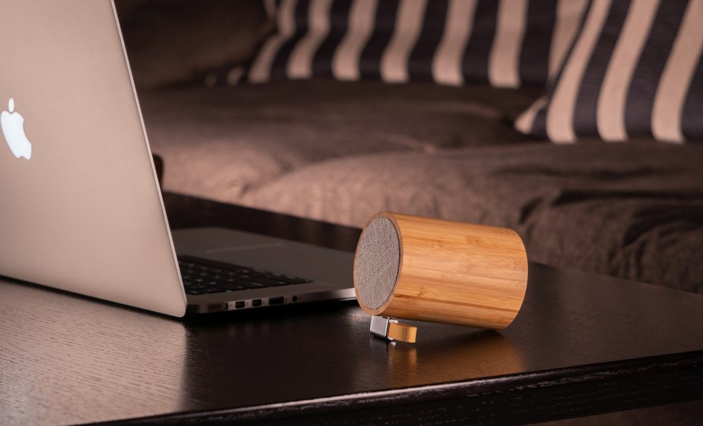 Gingko - Drum Light Bluetooth Speaker - Bamboo