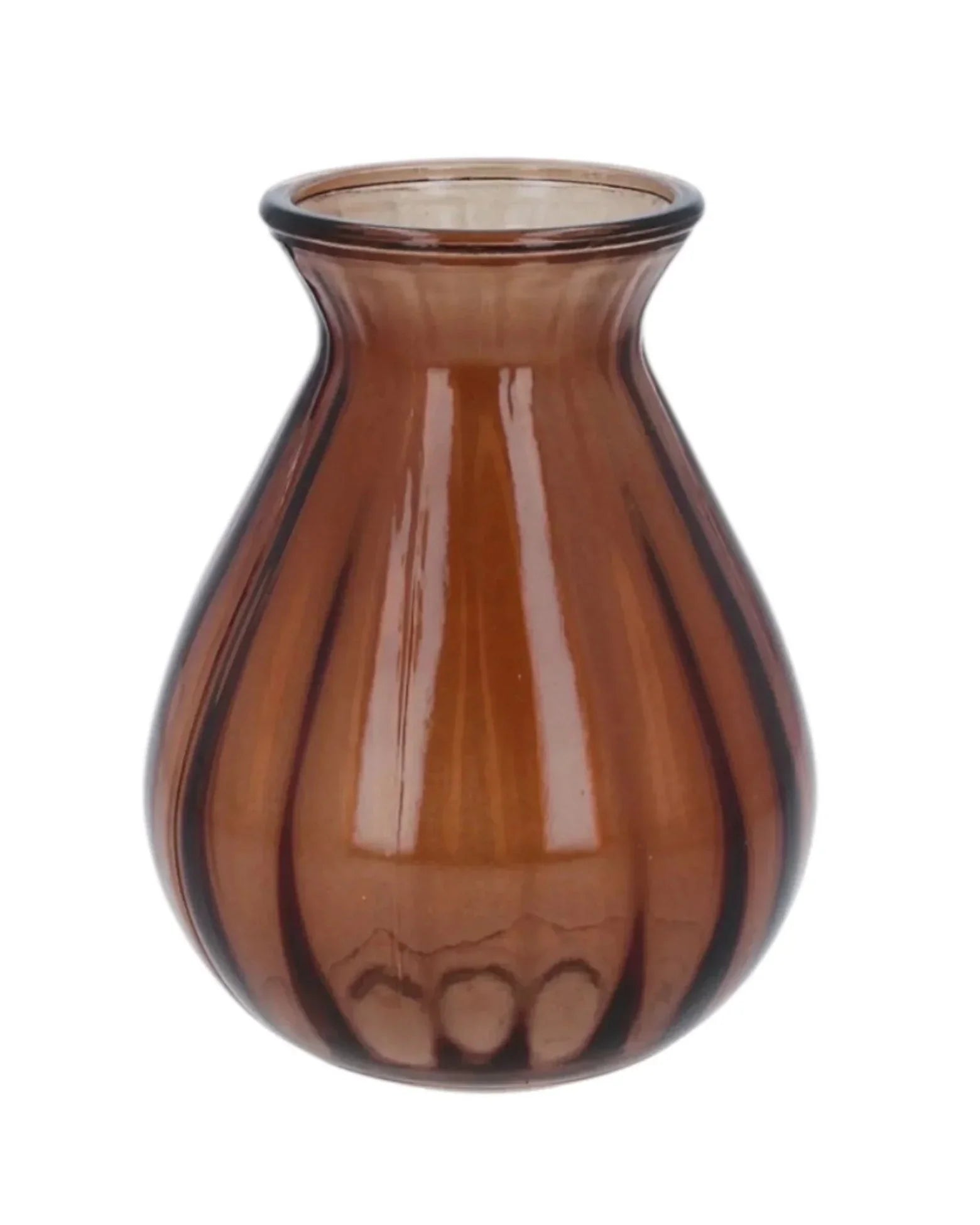 Glass Vase - Dark Amber Posy