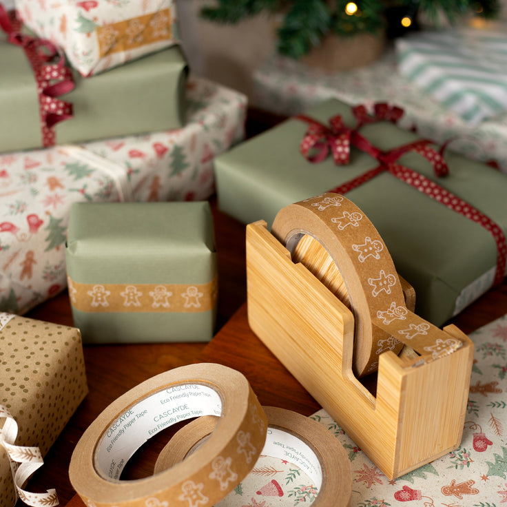 Cascayde Paper Tape 50m - Gingerbread Men (24mm wide)