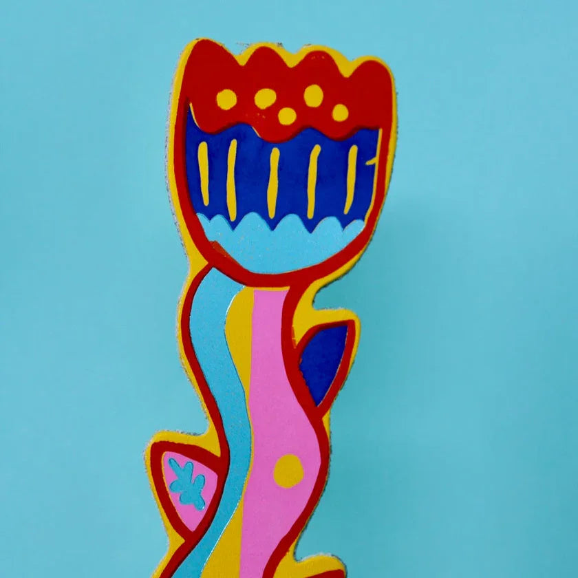 Tulip Bookmark - Yellow