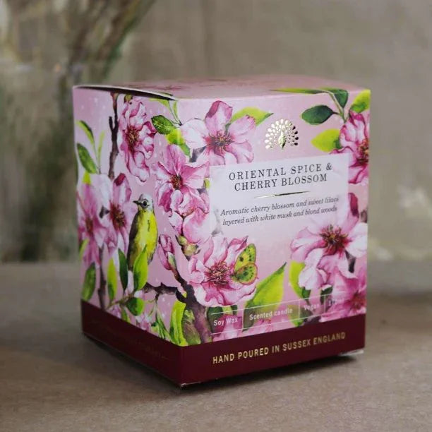English Soap Company - Signature Oriental Spice and Cherry Blossom Scented Candle