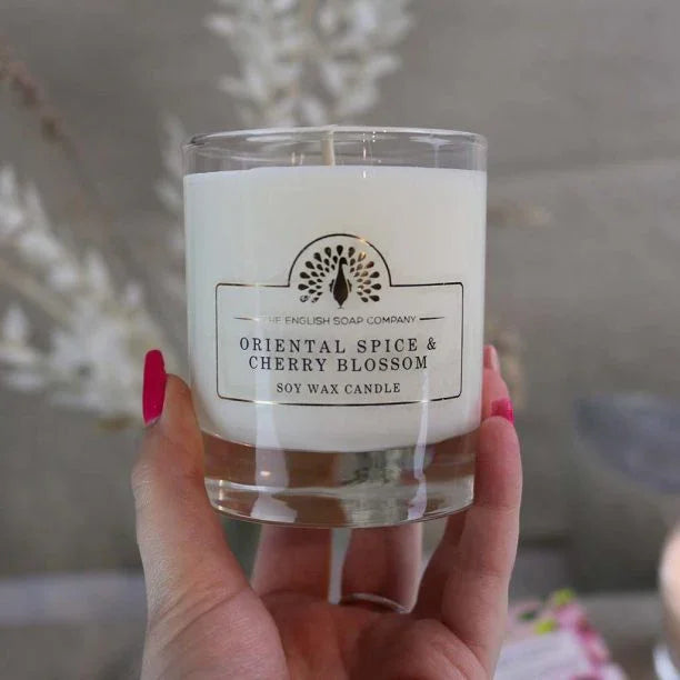 English Soap Company - Signature Oriental Spice and Cherry Blossom Scented Candle