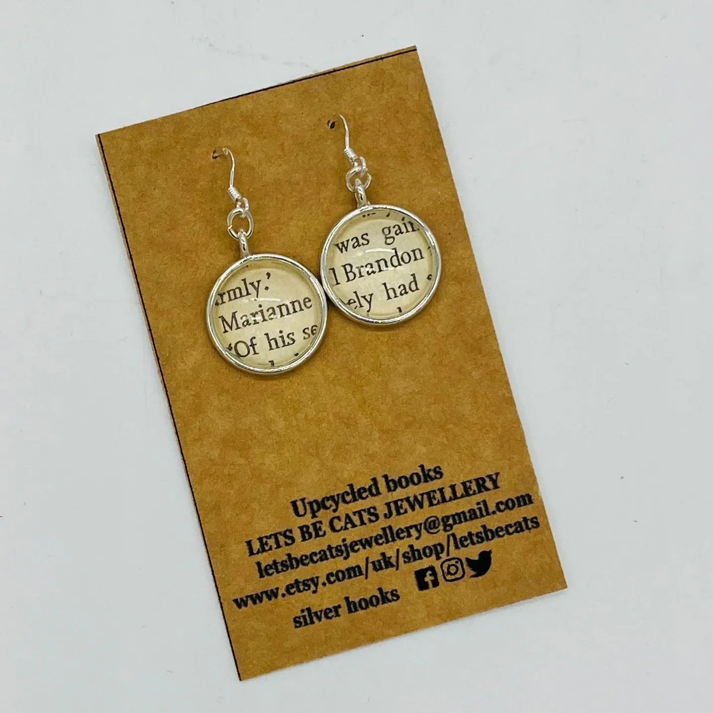 Sense and Sensibility Earrings -  Marianne & Brandon
