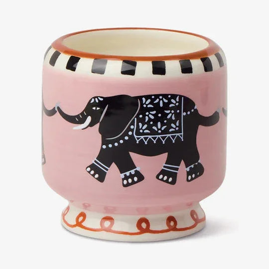 Paddywax Adopo Elephant Ceramic Candle - Tobacco Vanilla