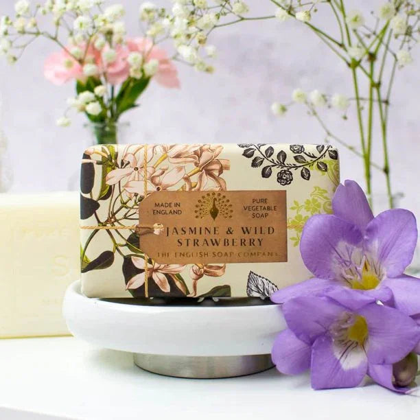 English Soap Company - Anniversary Jasmine & Wild Strawberry Soap