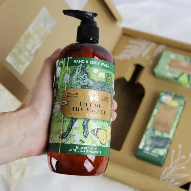 English Soap Company - Anniversary Collection - Hand & Body Gift Set - Lily of the Valley
