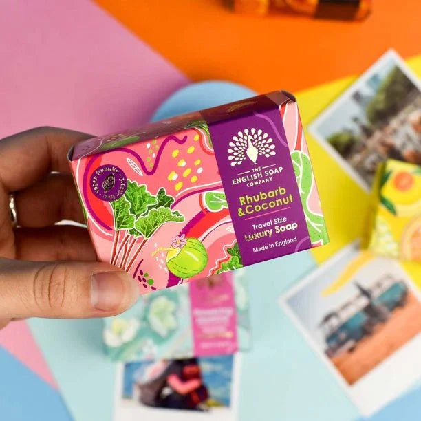 Travel Rhubarb and Coconut Mini Soap