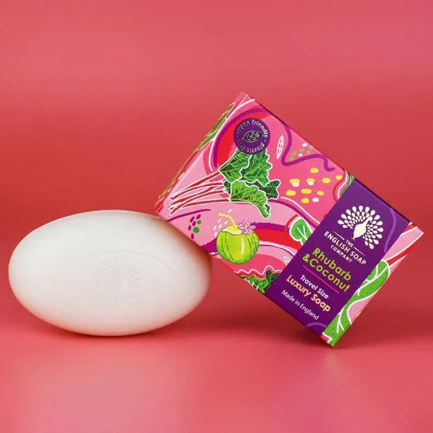Travel Rhubarb and Coconut Mini Soap