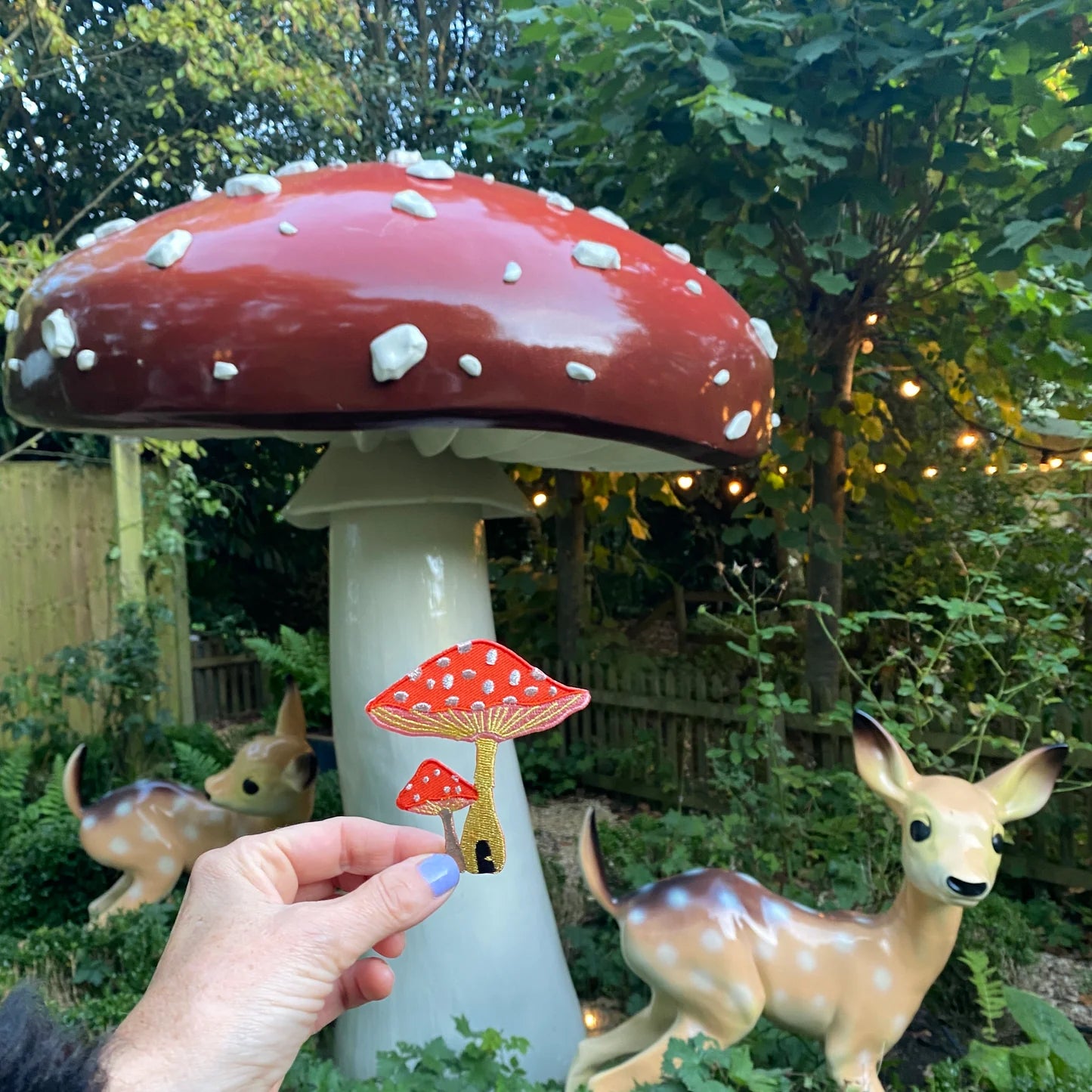 Toadstool Iron on Patch