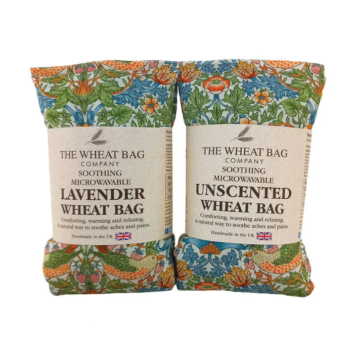 William Morris Strawberry Thief Sky Cotton Wheat Bag -Unscented