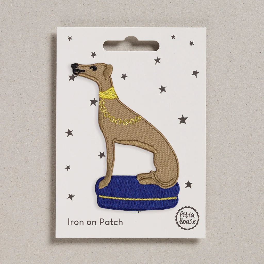 Whippet Iron on Patch